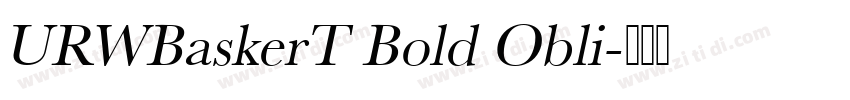 URWBaskerT Bold Obli字体转换